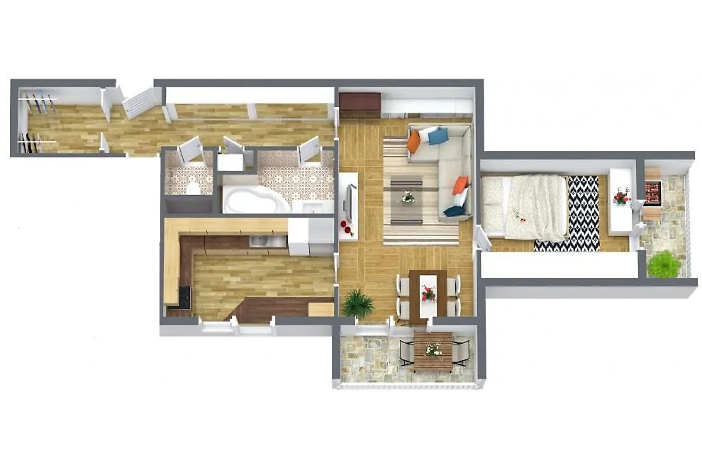 Novy Apartman V Ostrave U Misky S Akvariem A Vyhledem Z Balkonu Na Beskydy Ostrawa Apartament