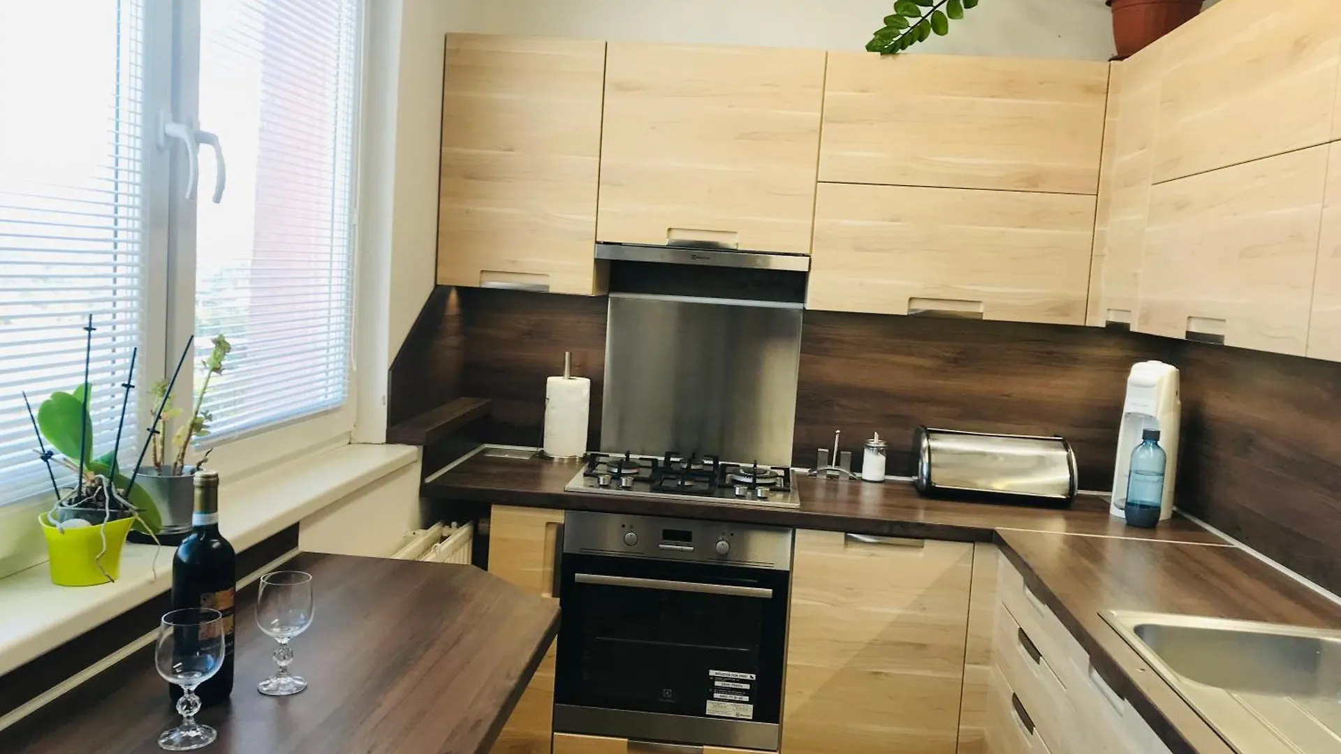 Novy Apartman V Ostrave U Misky S Akvariem A Vyhledem Z Balkonu Na Beskydy Ostrawa